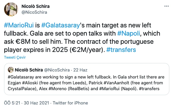 G.Saray'a sol bek İtalya'dan geliyor